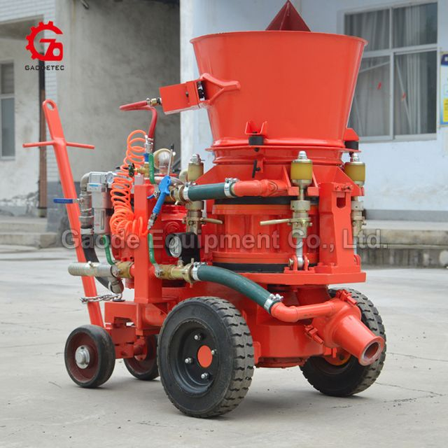 GAODETEC GZ-5AR 15mm Max Aggregate Refractory Gunning Machine With Heavy-Duty Wheels
